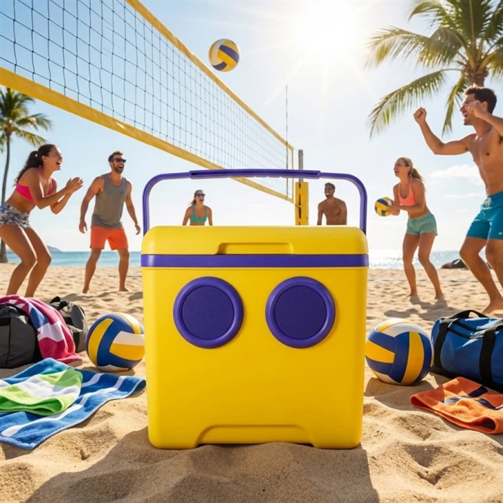 13L Customizable Battery Speaker Radio Cooler